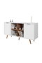 Hanah Home Sina 4618 Consola Blanco y Nogal
